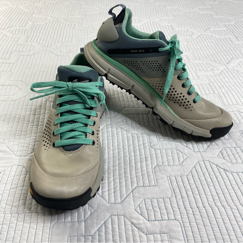 Danner Women's Sneakers Beige with Teal Accents